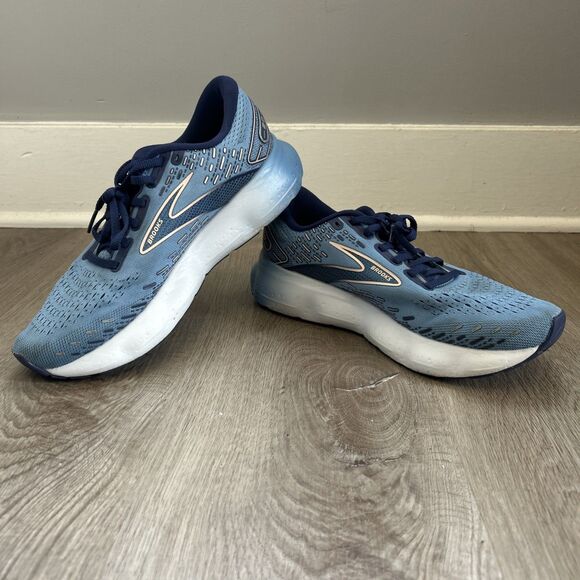 Brooks Glycerin 20 Womens 9 Blue Running Shoes Athletic Sneakers 1203691B478 - Picture 1 of 13